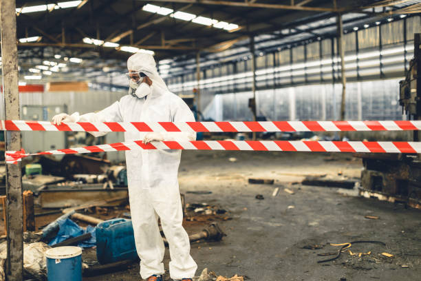 Professional Biohazard Cleanup technician working in Pleasantville, NJ